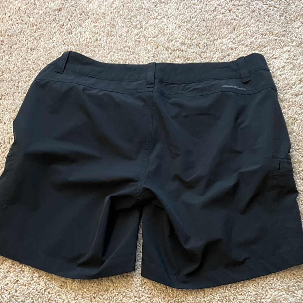 Eddie Bauer Black Women's Flexion Shorts - Picture 2 of 5